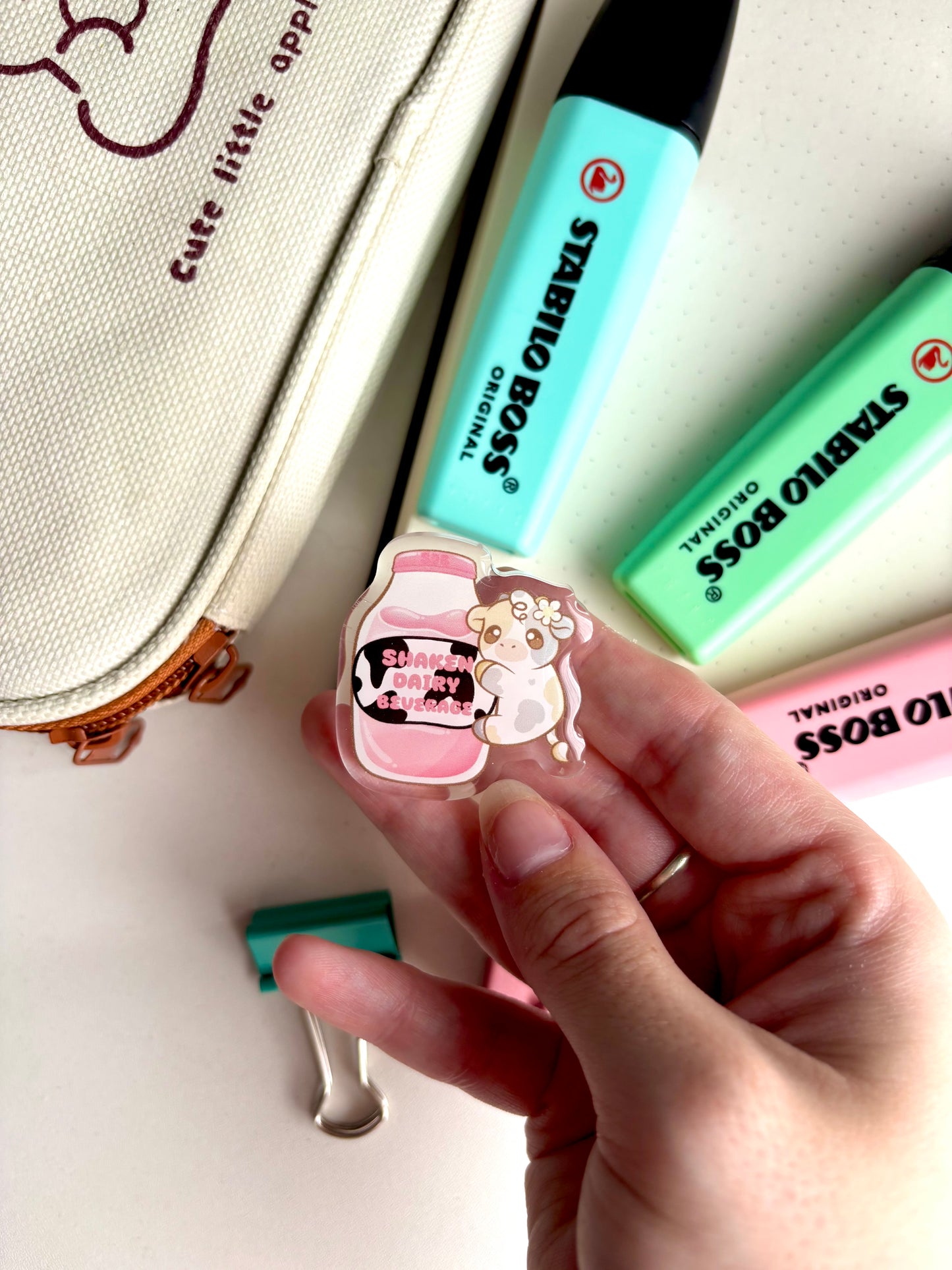 Shaken Dairy Beverage Pin