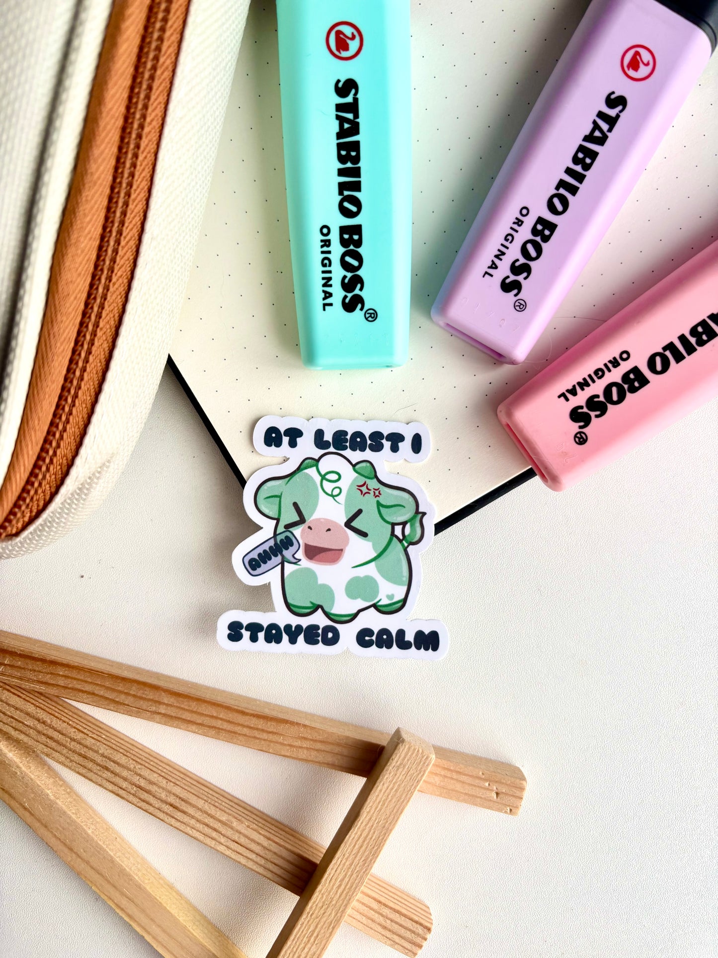 At Least I Stayed Calm Cow