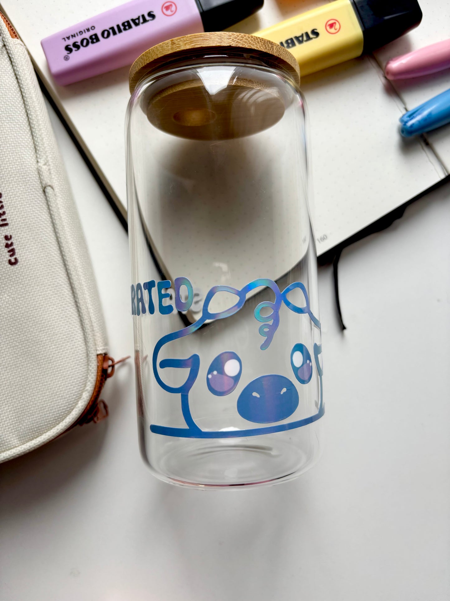 Stay Hydrated Glass Cup