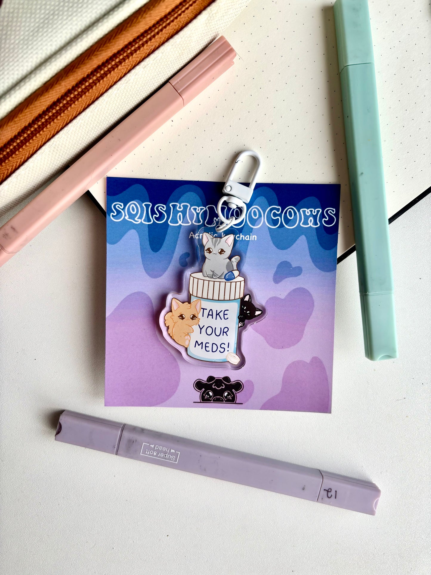 Take Your Meds Keyring