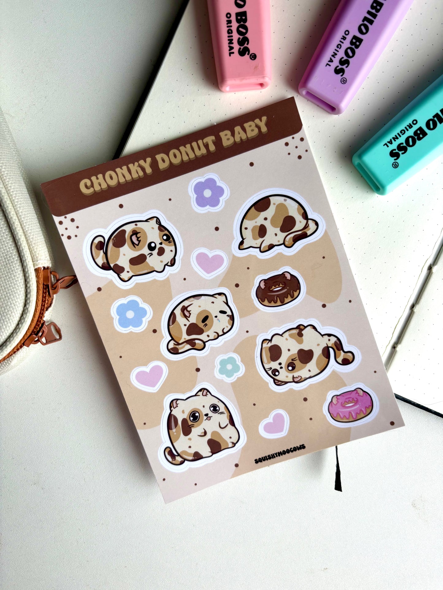 Chonky Donut Baby StickerSheet
