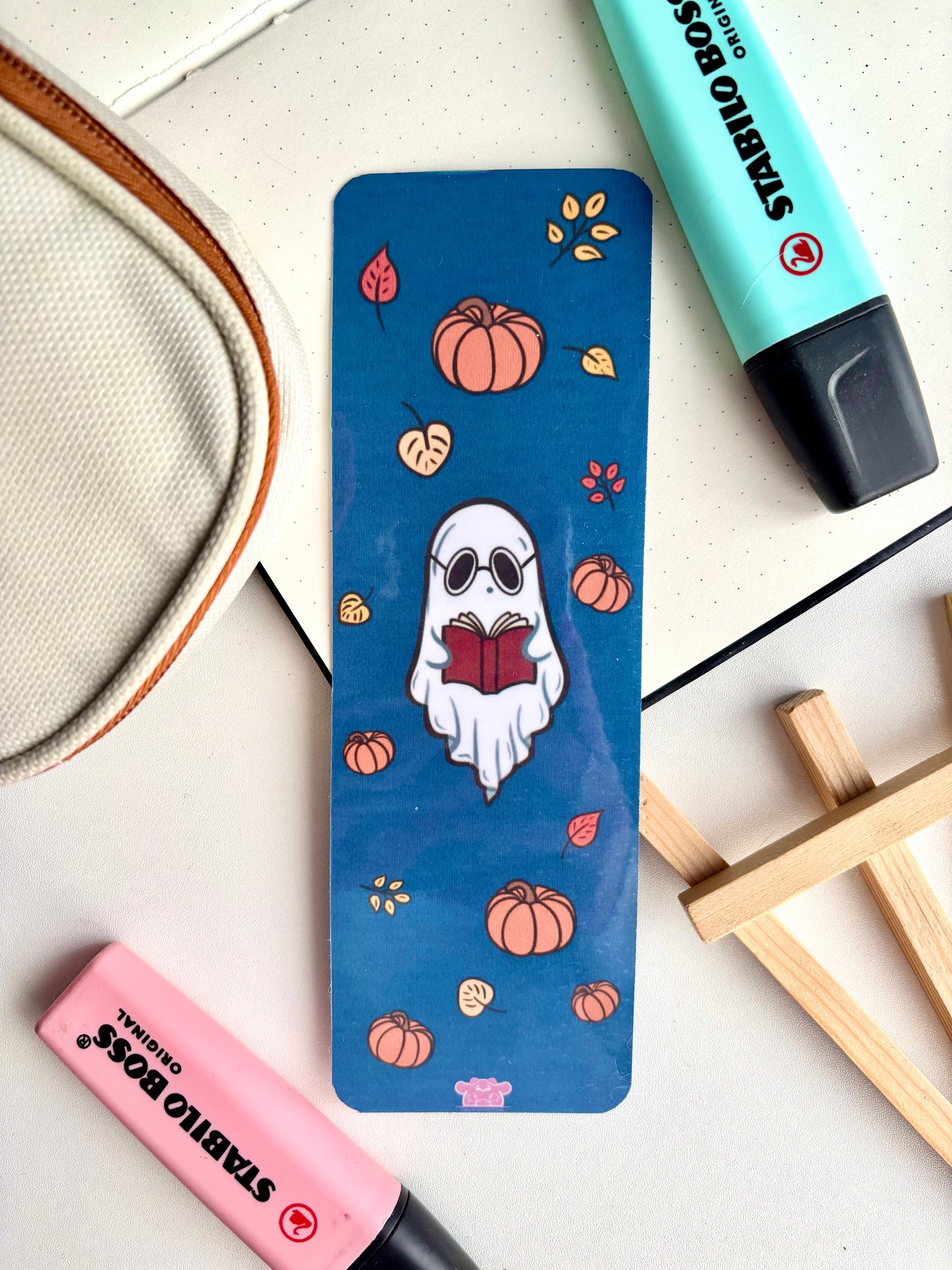 Bookworm Ghost Bookmark