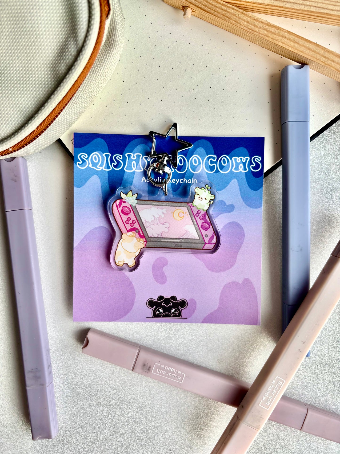 Switch Cow Keyring