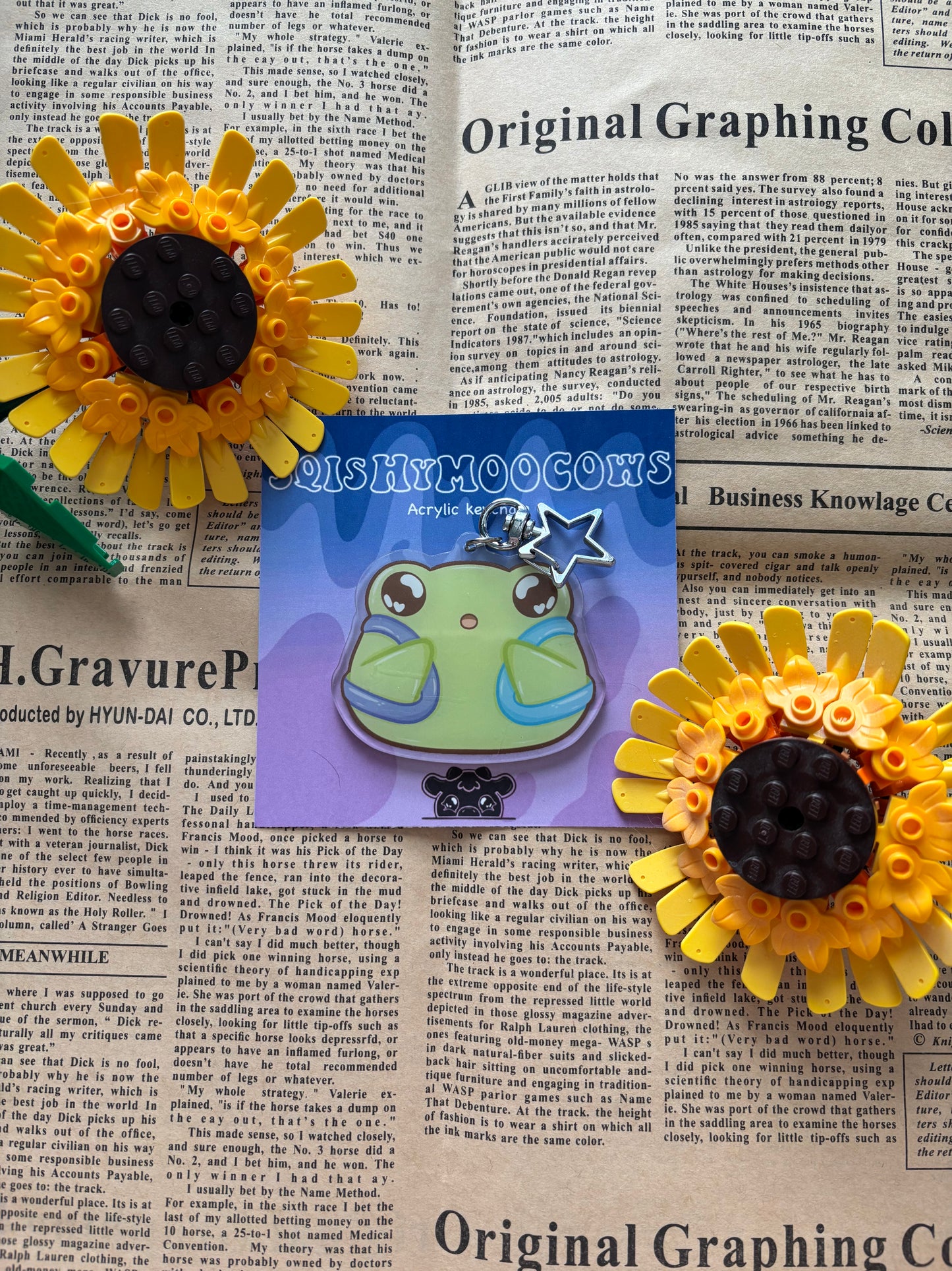 Frog Butt Keyring