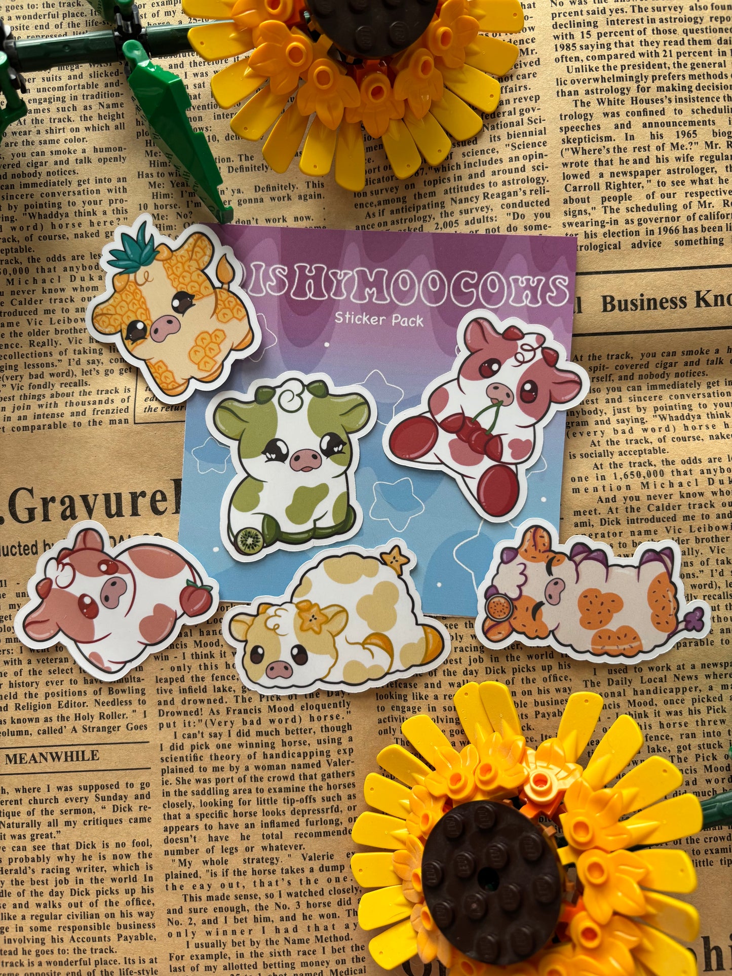 Fruitylicious Cow Sticker Pack