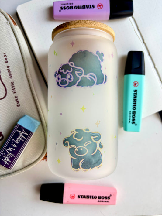 B-Grade Glow Moo Glass Cup