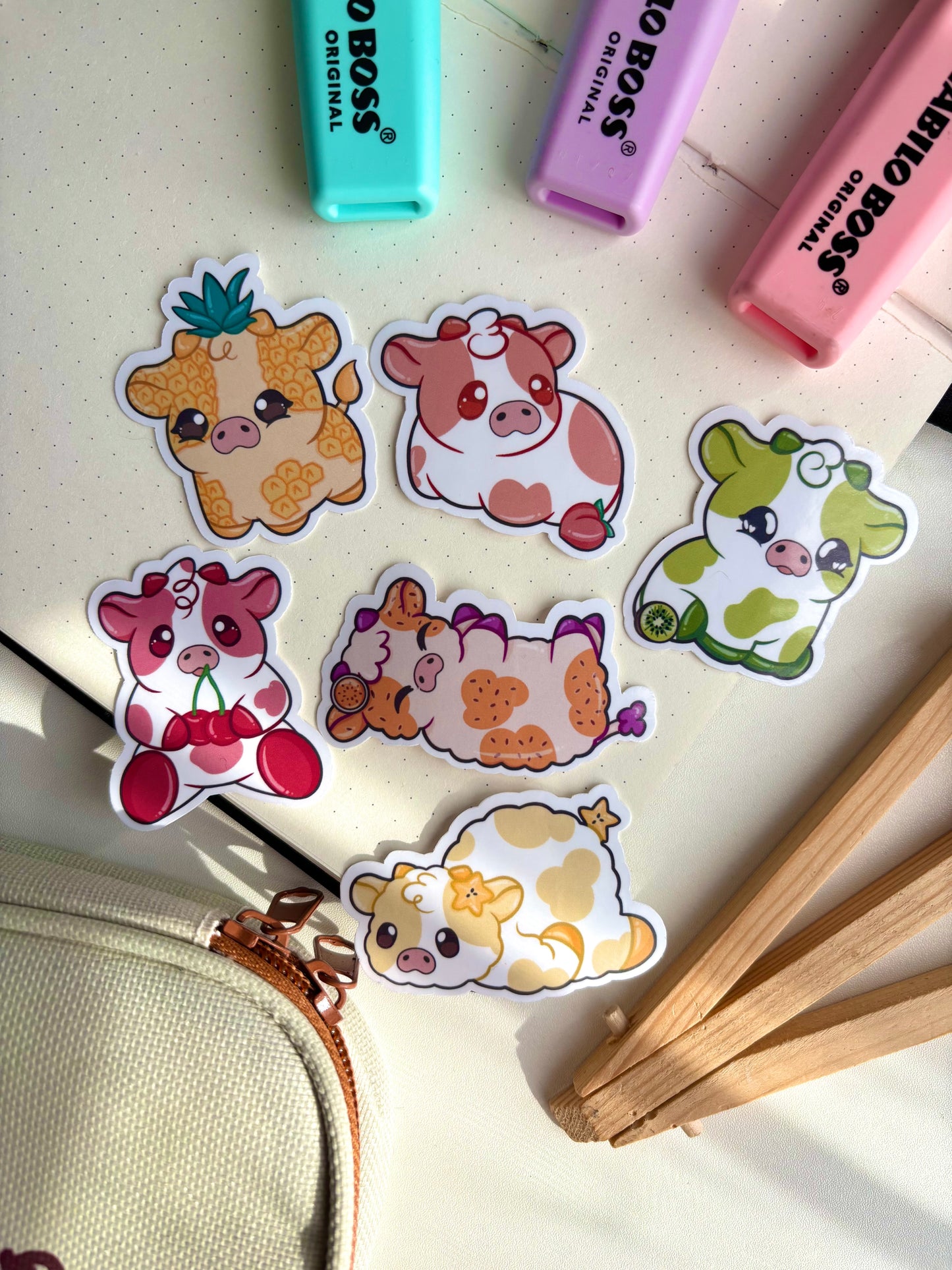 Fruitylicious Cow Sticker Pack