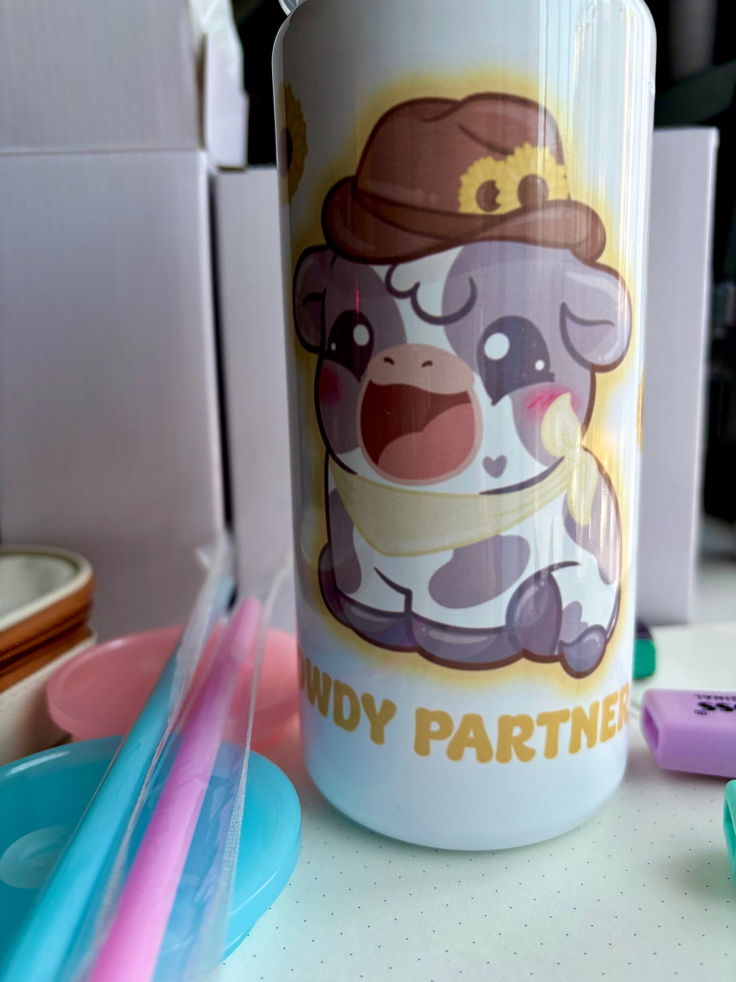 B-Grade Cowdy Partner Steel Tumbler