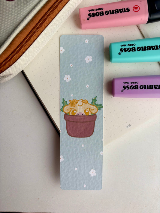 Daffodil Cow Bookmark