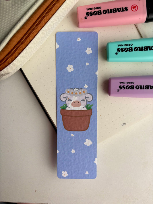 Daisy Cow Bookmark