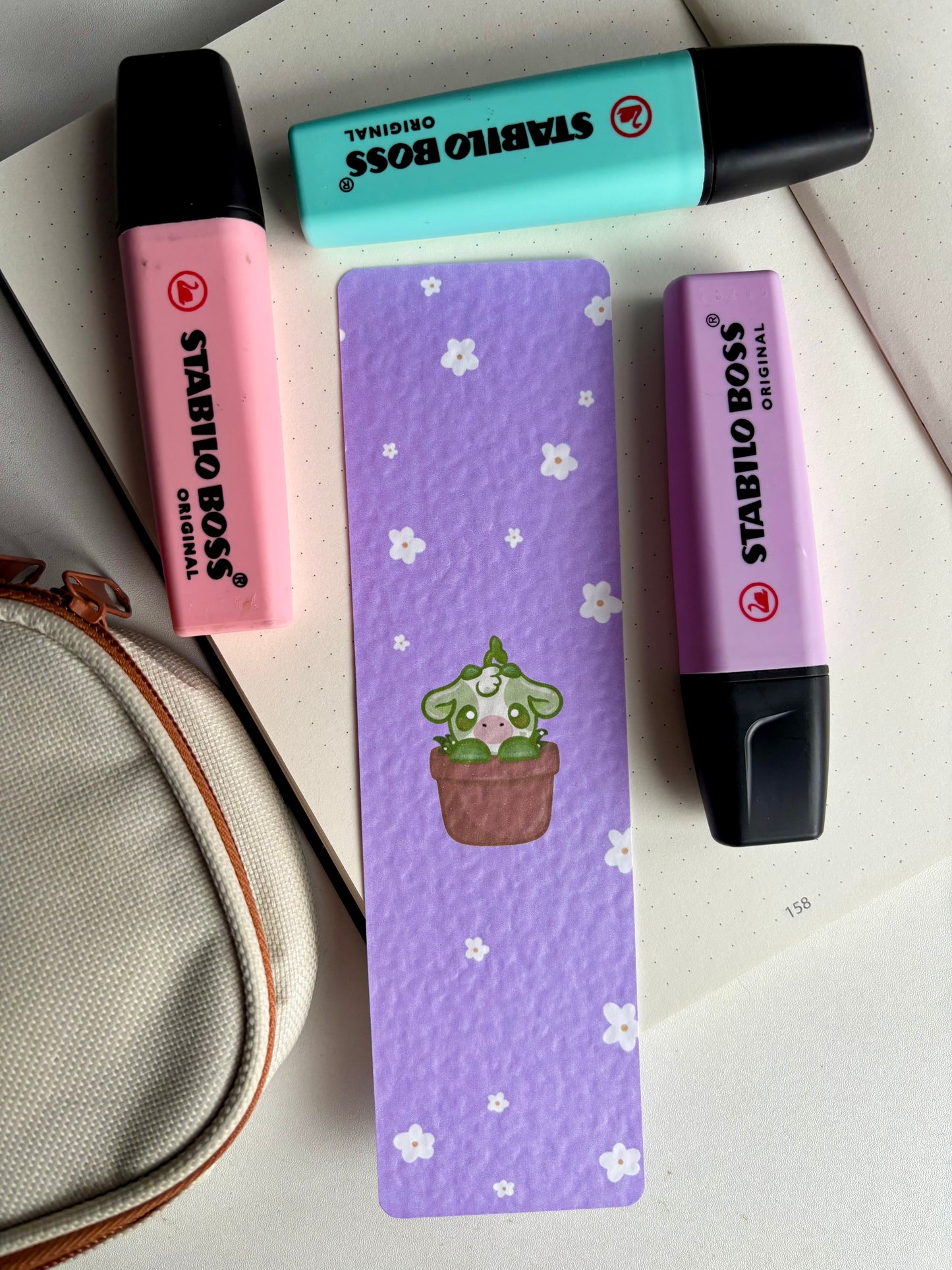 Plant Moo bookmark