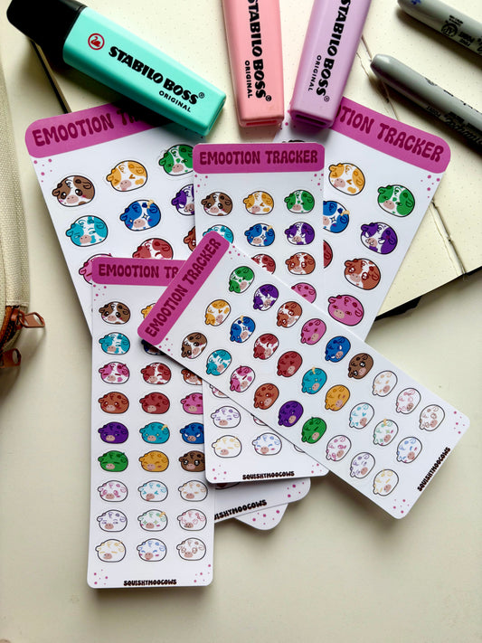 B- Grade Emootion Tracker Sticker Sheet