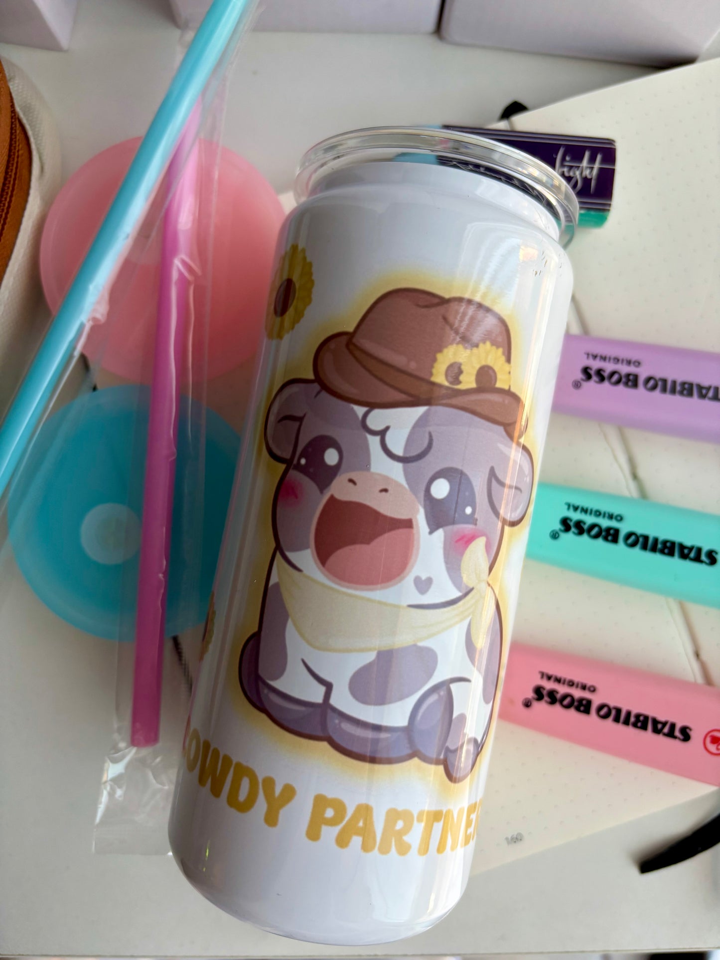 B-Grade Cowdy Partner Steel Tumbler