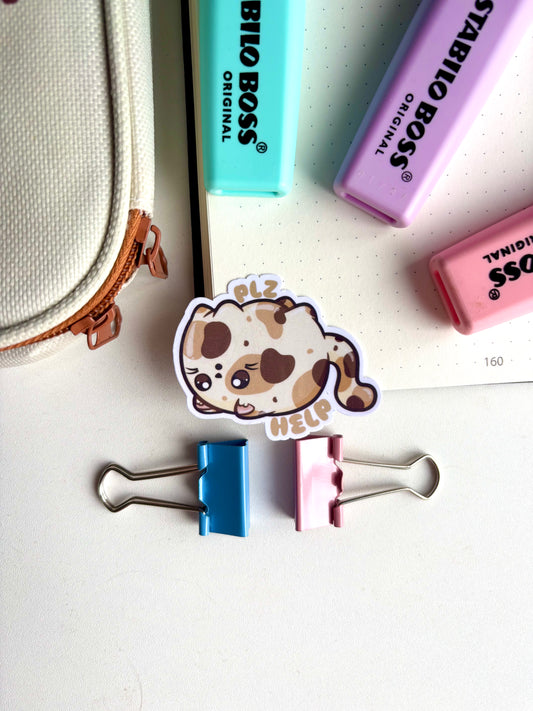 Plz Help Kitty Sticker