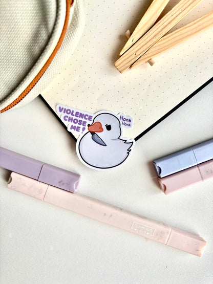 Violence Chose Me Sticker