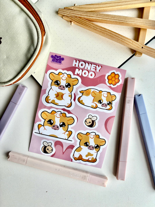 HoneyMoo StickerSheet