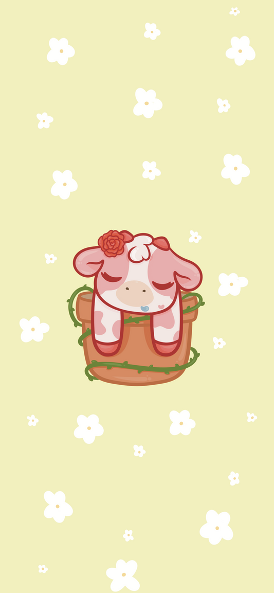 Rose Cow Wallpaper