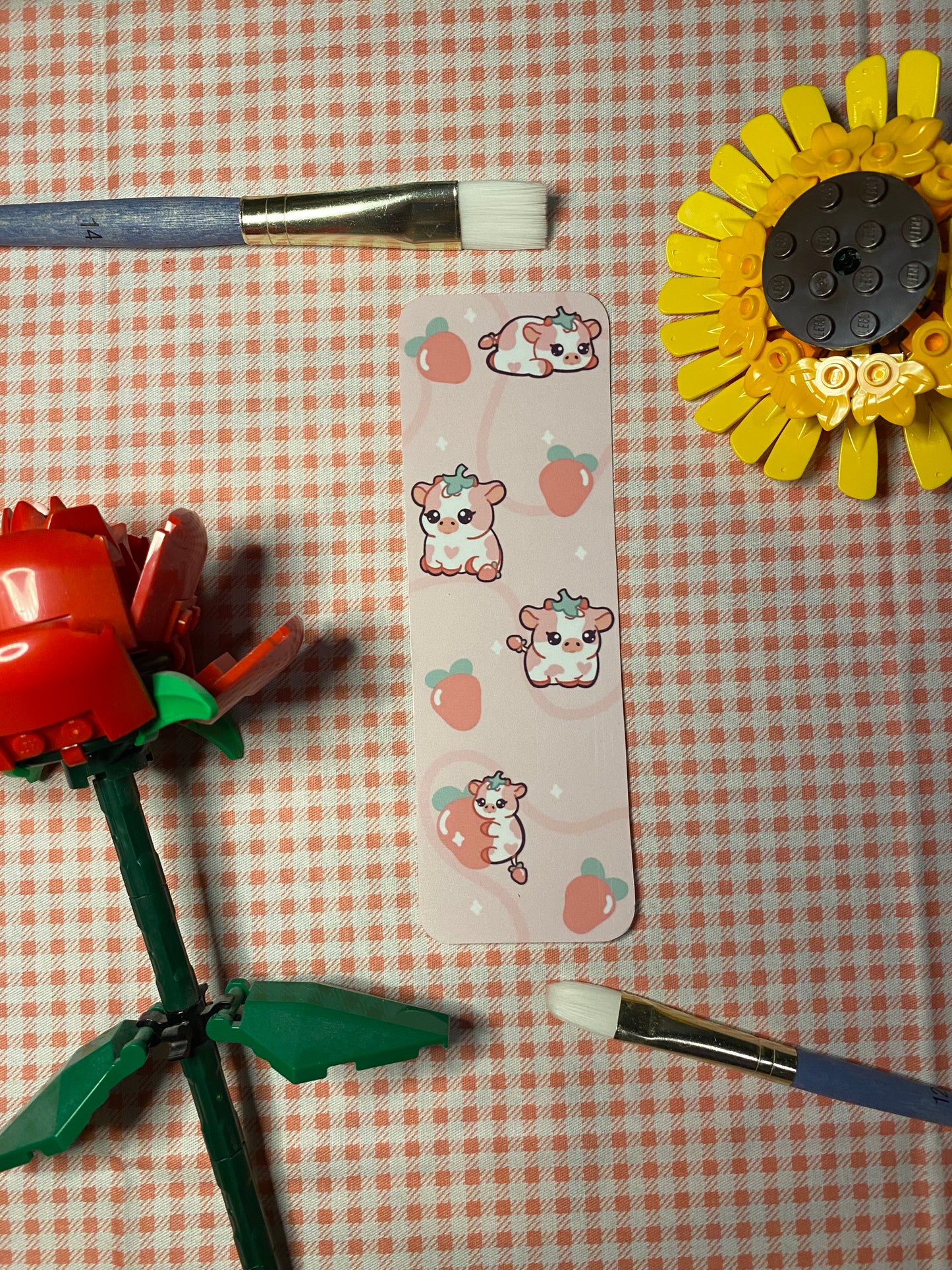 Strawberry Cow Bookmark