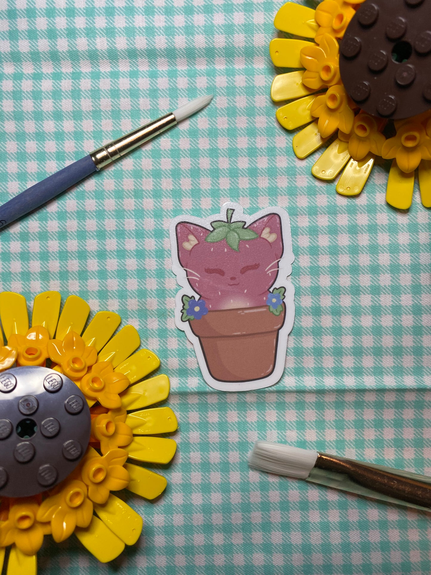 Strawberry Cat Sticker