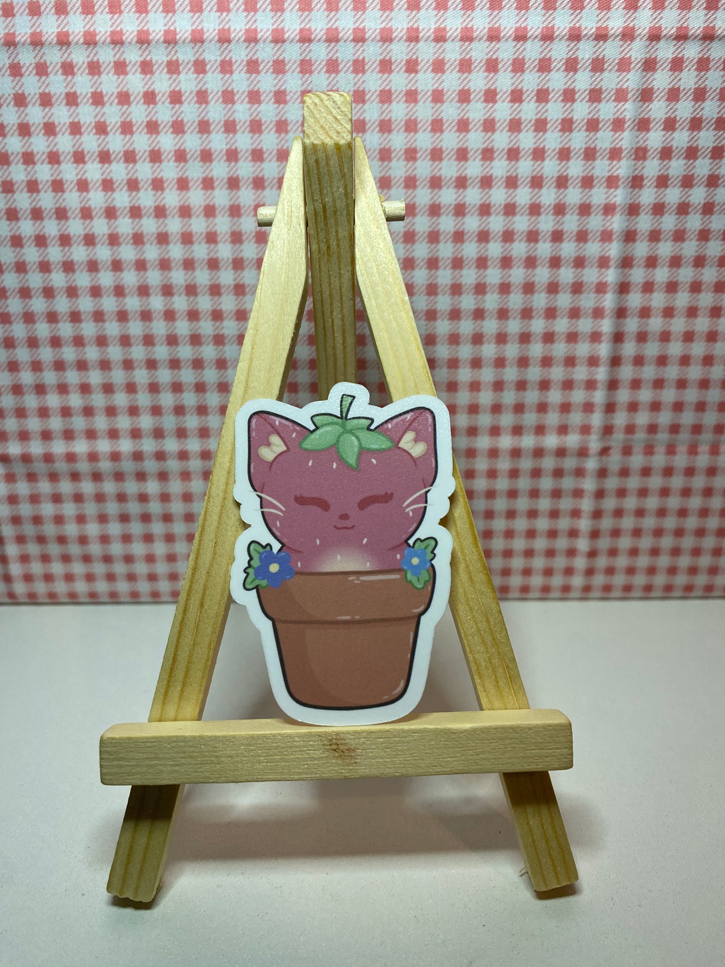 Strawberry Cat Sticker