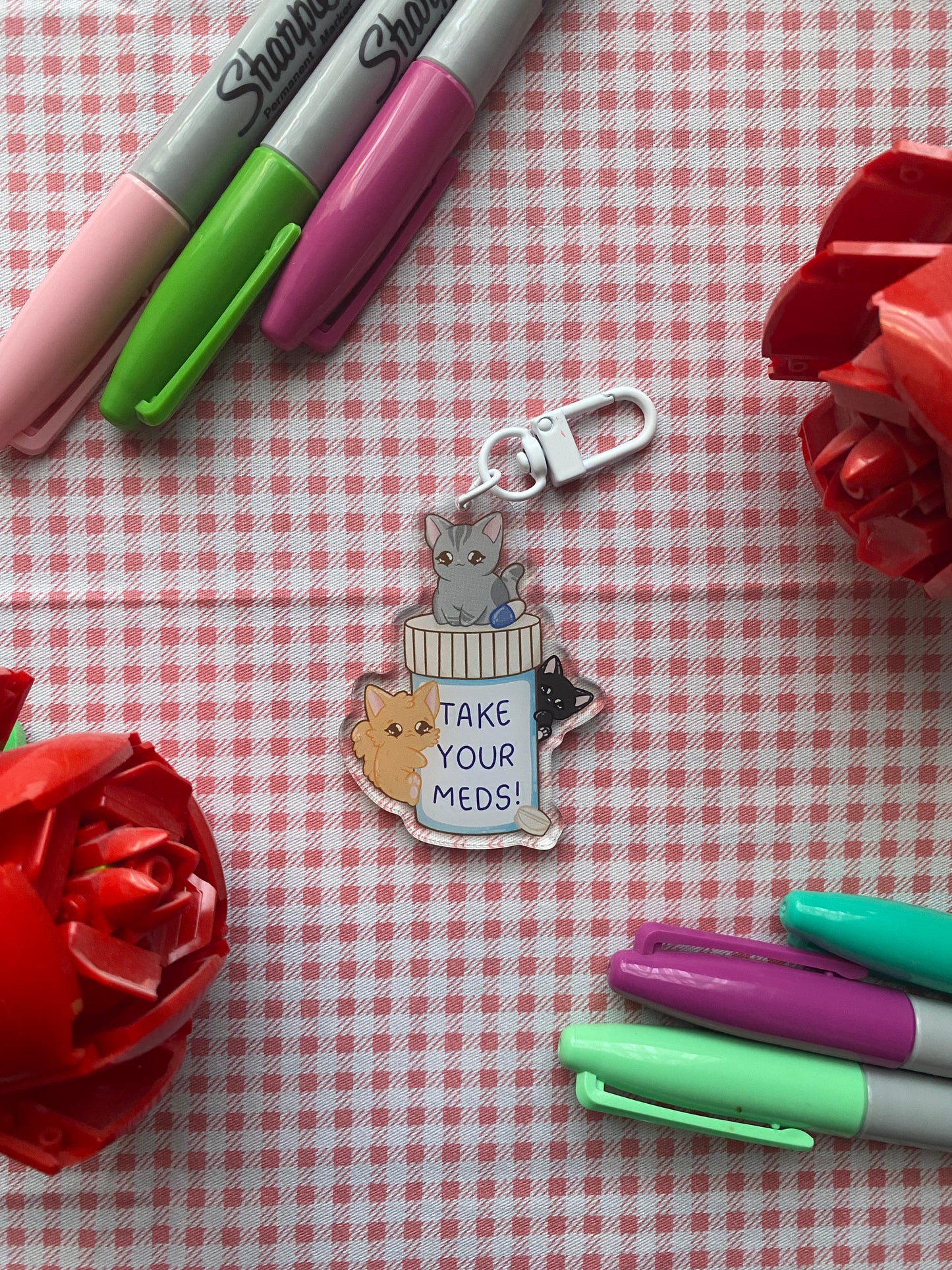 Take Your Meds Keyring