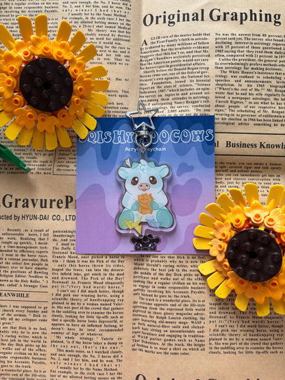 Origami Cow Keyring